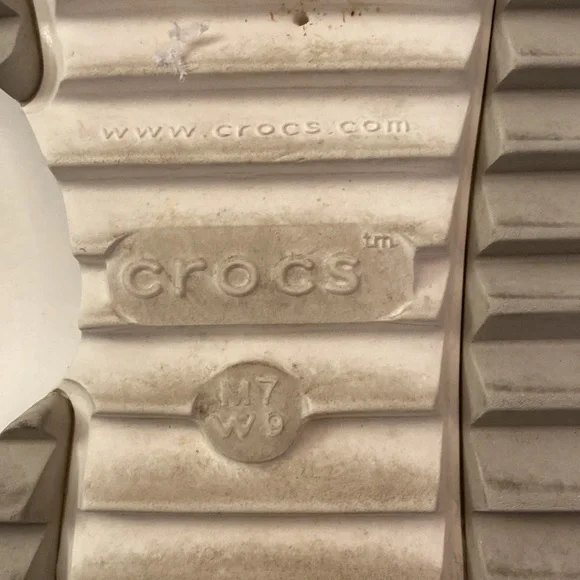 ❗️SOLD❗️Crocs Classic Hiker Clog White Sandals Size 9 - Picture 7 of 11